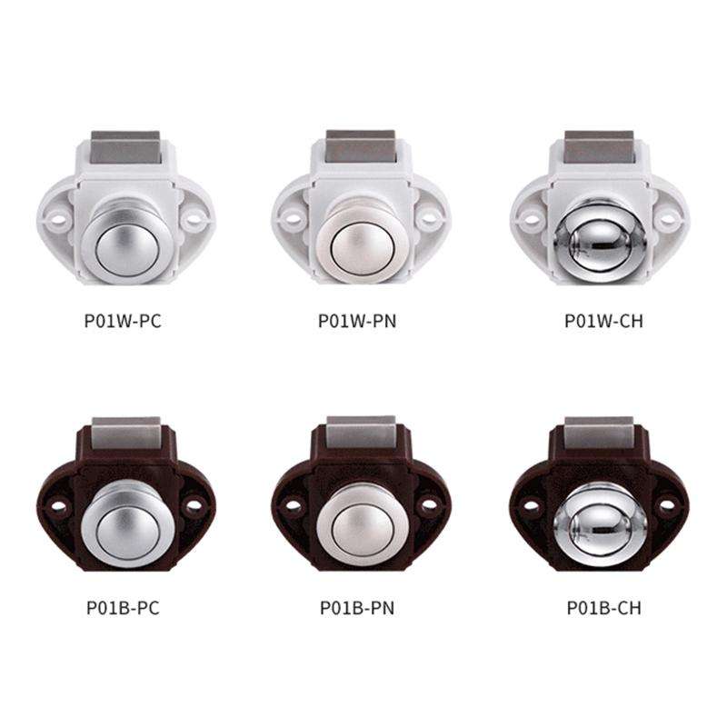 Press Type Drawer Cabinet Catch Latch Release Cupboard Door Stop Drawer Cabinet Locker for RV / Y...