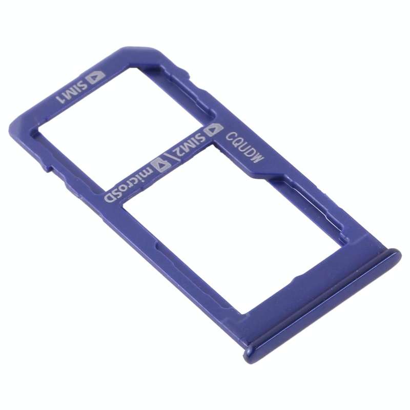 For Samsung Galaxy M40 SM-M405 SIM Card Tray + SIM Card Tray / Micro SD Card Tray (Dark Blue)