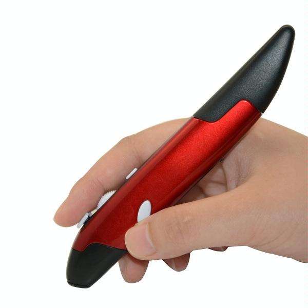 PR-03 2.4G USB Receiver Adjustable 1600 DPI Wireless Optical Pen Mouse for Computer PC Laptop Dra...