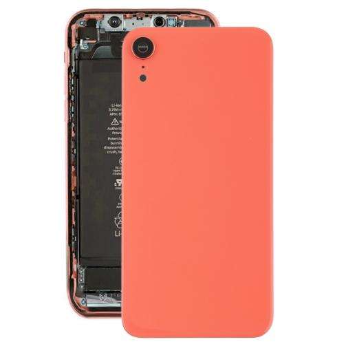 Battery Back Cover with Back Camera Bezel & Lens & Adhesive  for iPhone XR(Pink)