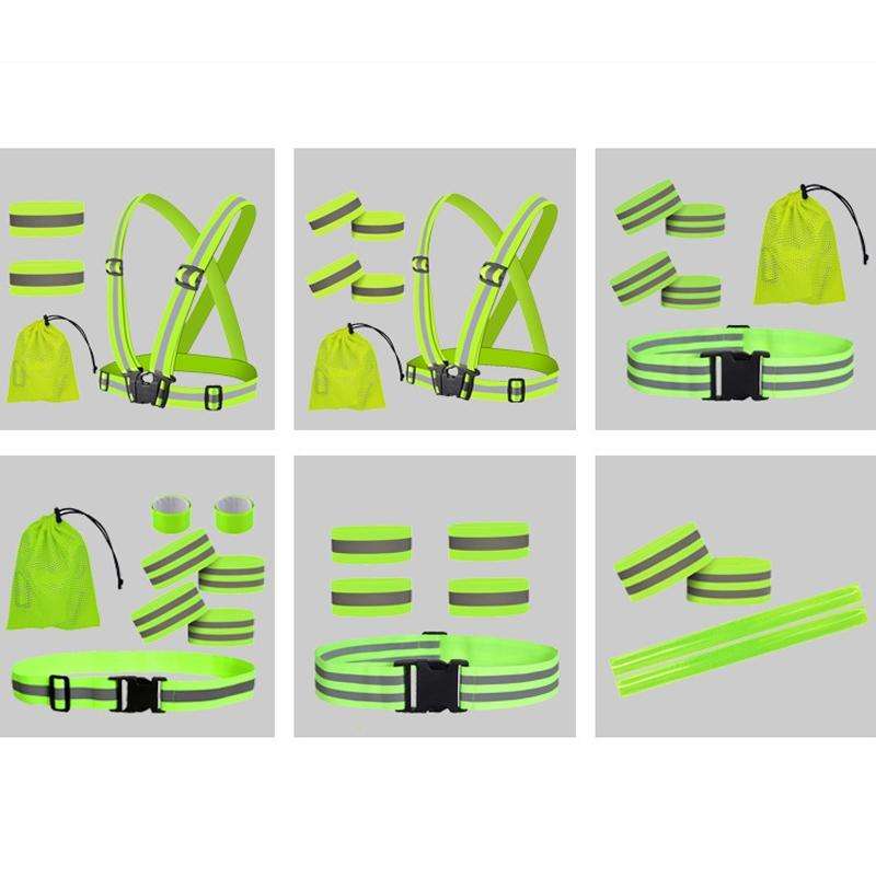 Reflective Elastic Band Suit Night Running Construction Site Traffic Safety Reflective Equipment,...