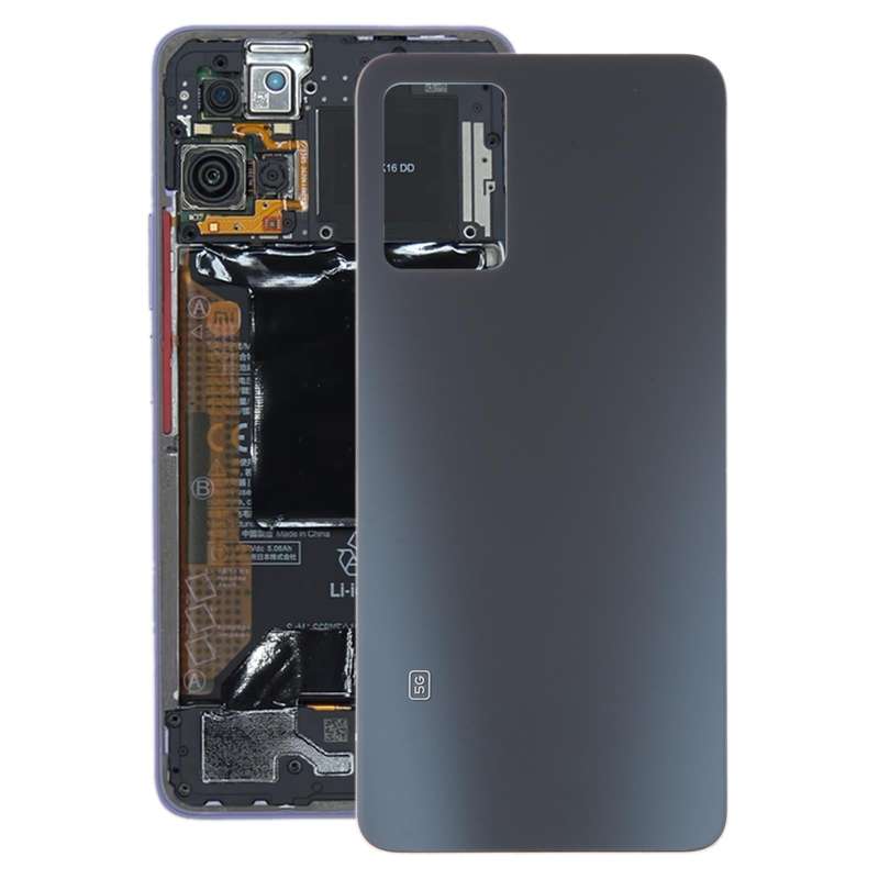 For Xiaomi Redmi Note 11 Pro+ 5G Glass Battery Back Cover(Black)