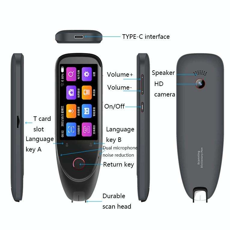 S50 Smart Text Scanning Translation Pen(Black)