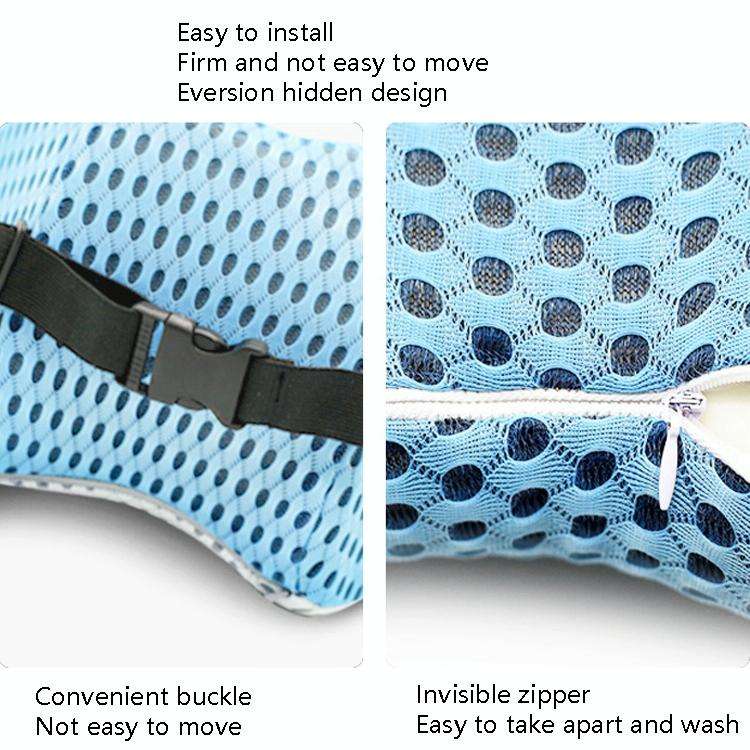 Car Supplies Lumbar Support Memory Foam Car Backrest Lumbar Cushion Seat Cushion Lumbar Pillow, C...