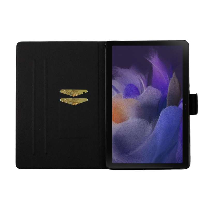 For Samsung Galaxy Tab A9+ Flower Pattern Horizontal Flip PU Tablet Case with Sleep / Wake-up Fun...