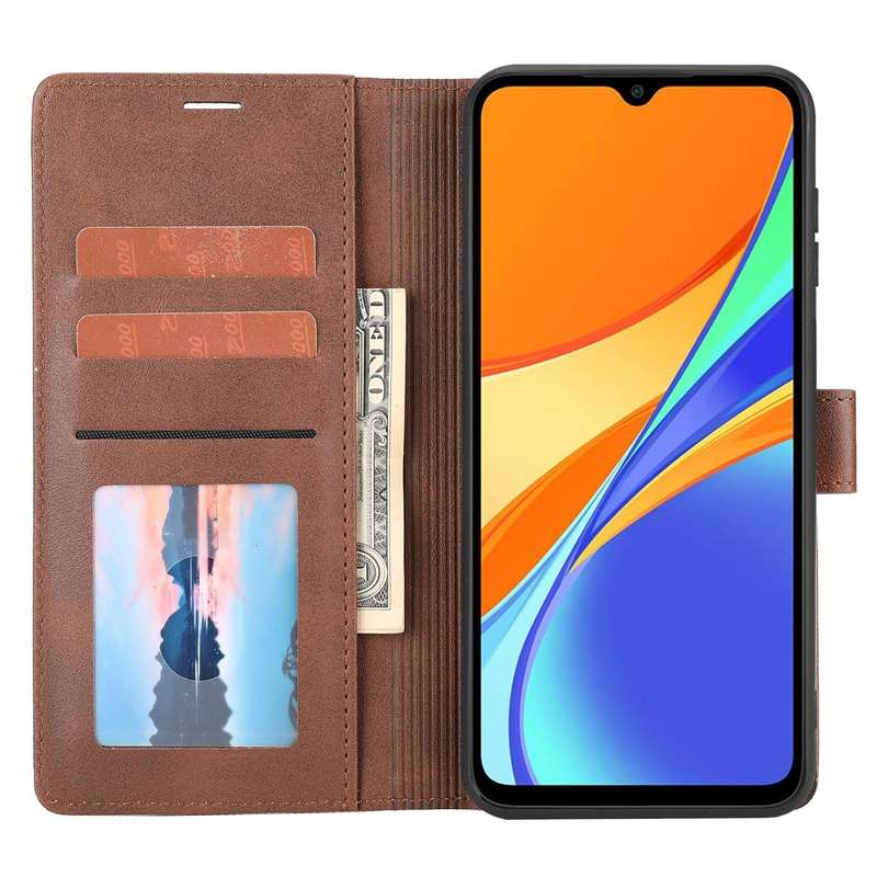 For Xiaomi Redmi 10C Classic Wallet Flip Leather Phone Case(Brown)