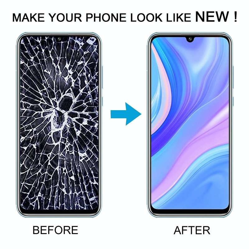 LCD Screen and Digitizer Full Assembly With Frame for Huawei P Smart S (Blue)