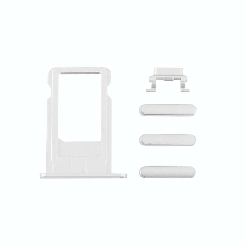 4 in 1 for iPhone 6 Plus (Card Tray + Volume Control Key + Power Button + Mute Switch Vibrator Ke...
