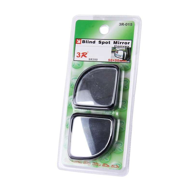 3R-015 2 PCS Car Blind Spot Rear View Wide Angle Mirror, Diameter: 5cm(Black)