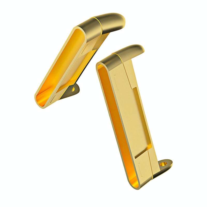 For Fitbit Versa 4 / Versa 3 / Sense 2 1 Pairs Watch Band Connector(Gold)