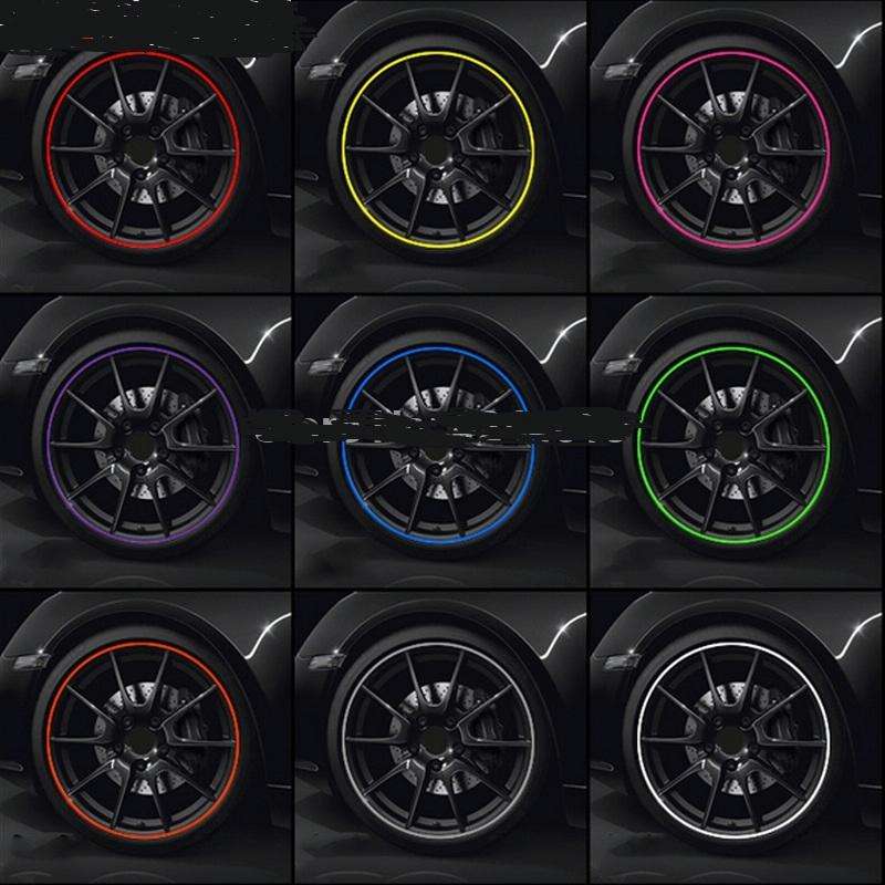 8m/roll Car Wheel General Sticker Modified Protection Sticker Anti-collision Strip(Red)