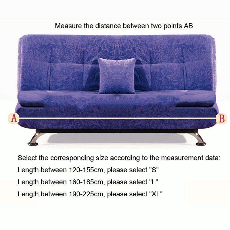 Armless Stretch Sofa Bed Cover All Inclusive Folding Sofa Bed Cover Shade, Size: XL For 195-225cm...