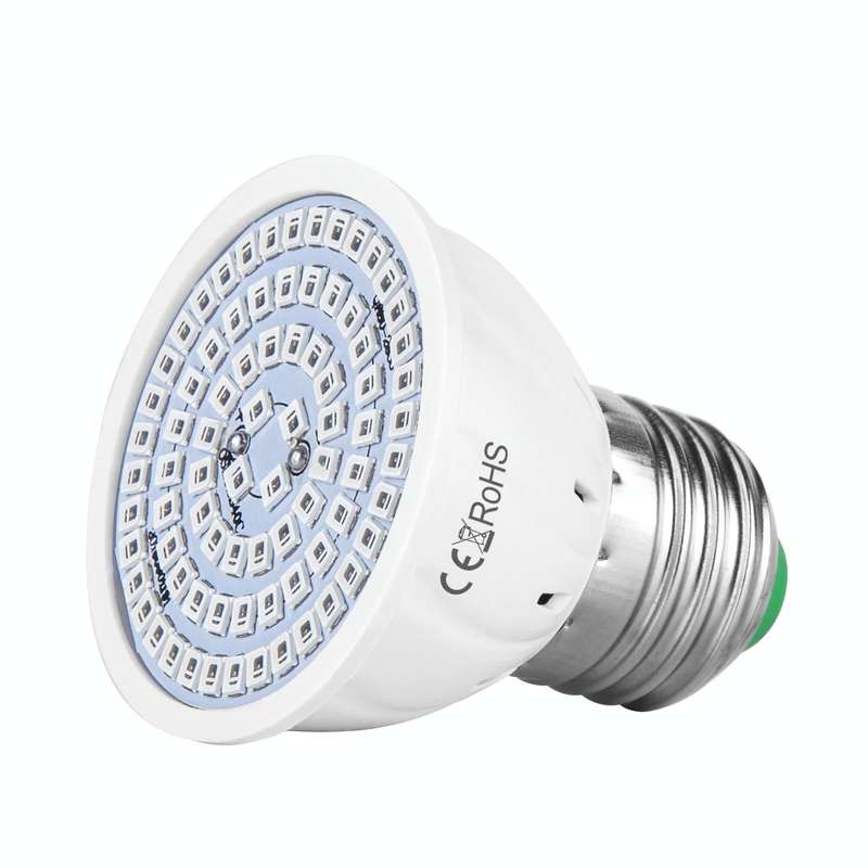 4 PCS LED Plant Growth Lamp Red Blue Spectrum Plant Fill Light, Power: E27 48 Beads