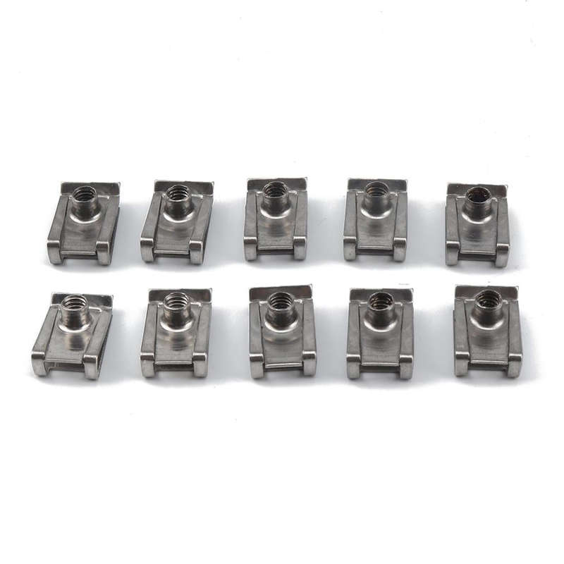100 PCS B Nut Kit Spire Clips Zinc Speed Fasteners Lug Nuts