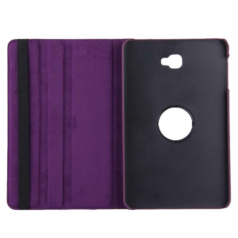 For Galaxy Tab A 10.1 / T580 Litchi Texture Horizontal Flip 360 Degrees Rotation Leather Case wit...