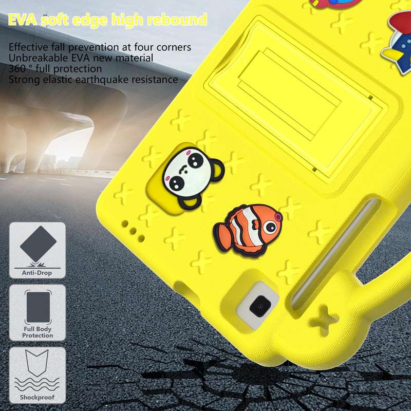 For Samsung Galaxy Tab A 8.0 2019 T290 / T295 Handle Kickstand Children EVA Shockproof Tablet Cas...