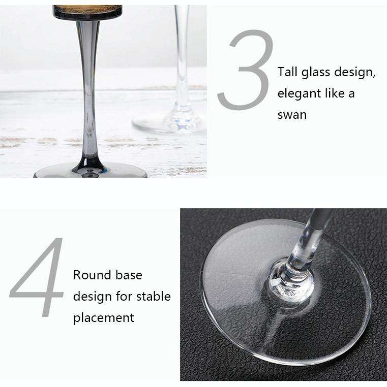 165ml Household Acrylic Champagne Glasses(Transparent)