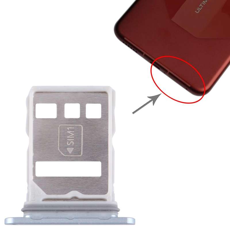 For Huawei Mate 60 Pro+ SIM + NM Card Tray (Silver)