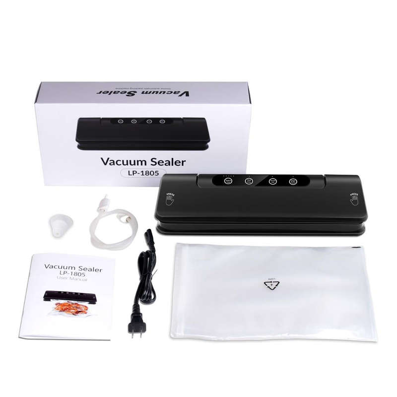 Automatic Vacuum Sealer for Household Food Preservation, with Food Grade Vacuum Bags