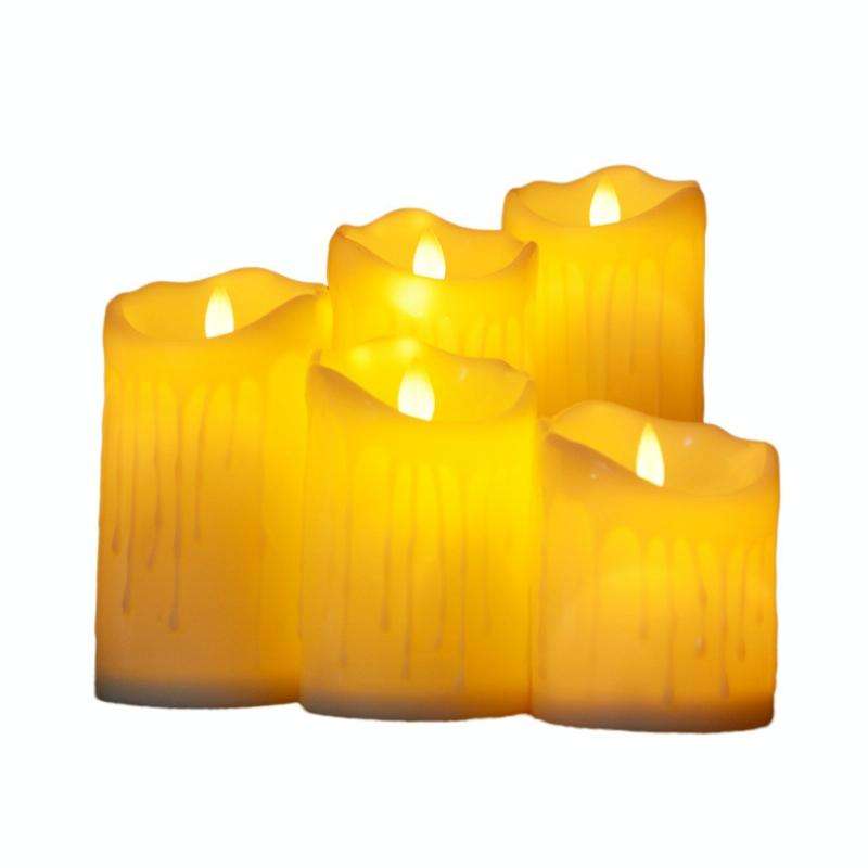LED Electronic Candle Lights Halloween Christmas Decoration Props, Size: 7.5x10cm(Plastic Tears C...
