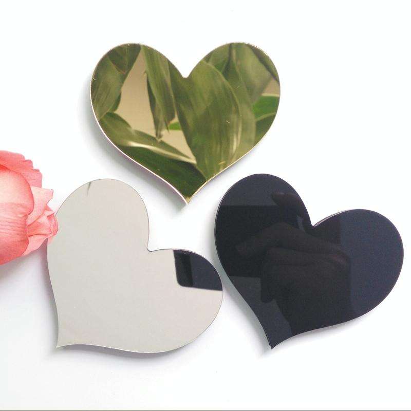 2 PCS Home Decoration Creative Personality English Letters Acrylic Mirror 3D DIY Wall Stickers(I)