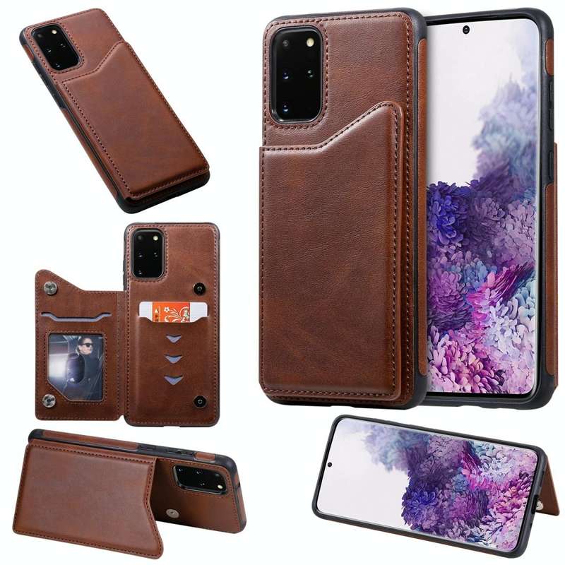 For Galaxy S20 Plus Calf Texture Horizontal Flip Leather Case with Holder & Card Slots & Frame(Co...