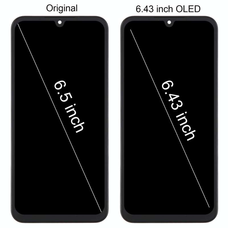 For Samsung Galaxy A15 4G SM-A155F 6.43inch OLED LCD Screen Digitizer Full Assembly with Frame