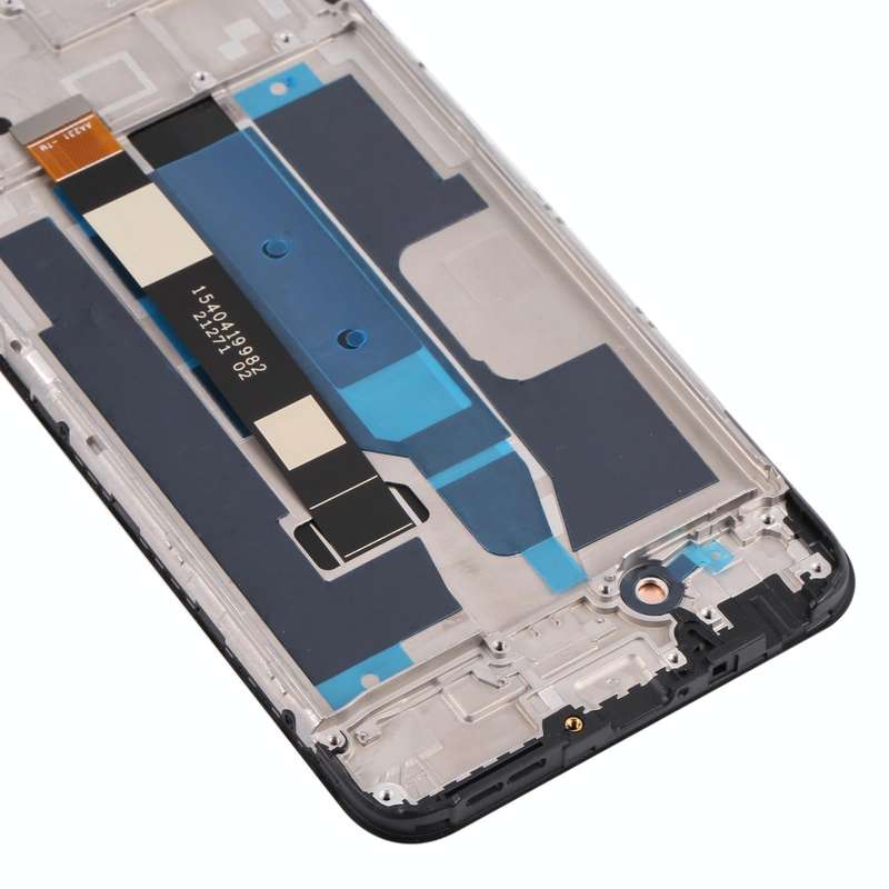 LCD Screen and Digitizer Full Assembly with Frame for OPPO Realme 8 5G(Black)
