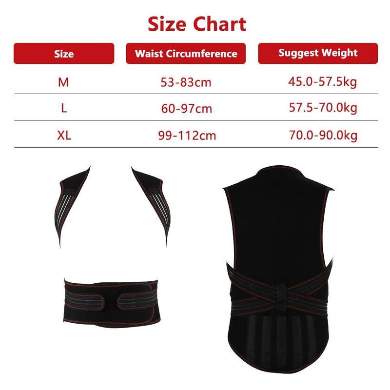 HailiCare Larger Version Household Neck Back Waist Protector Waistcoat Warm Vest Protective Gear ...