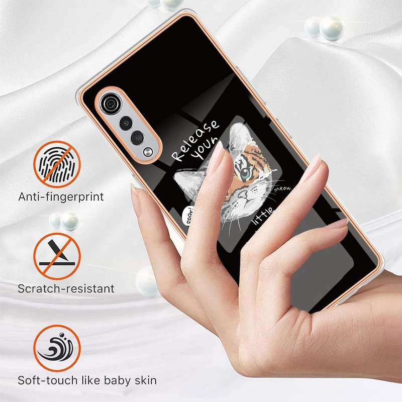 For LG Velvet 5G / 4G / G9 Electroplating Marble Dual-side IMD Phone Case(Natural Growth)