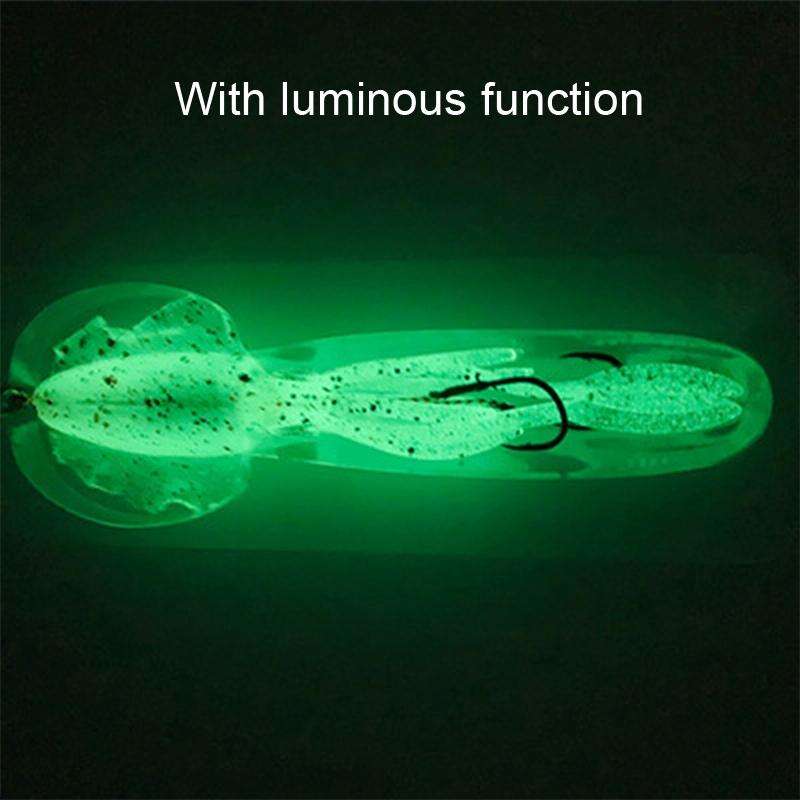 15cm 60g Sea Fishing Fake Bait Deep Sea Squid Soft Bait, Style: A1051 With Lead