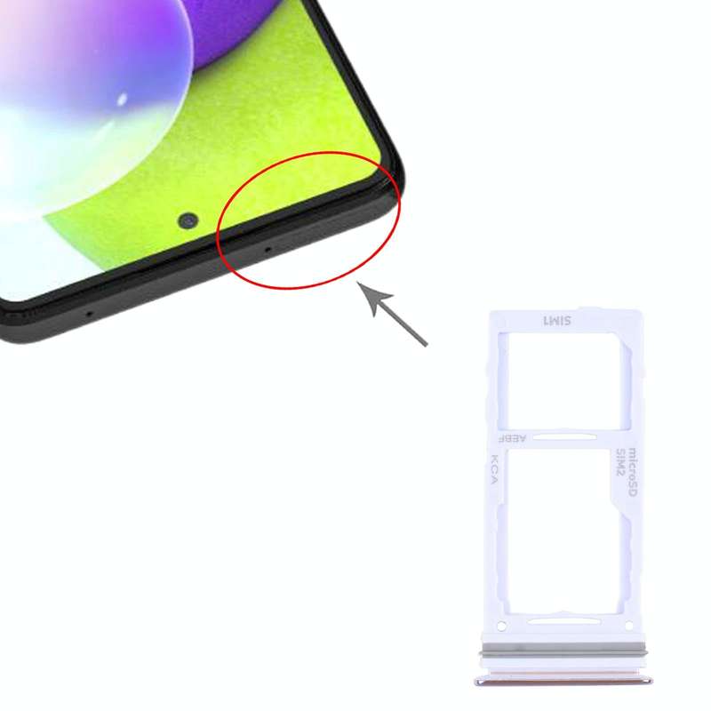 For Samsung Galaxy A72 SM-A725 SIM Card Tray + SIM Card Tray / Micro SD Card Tray (Purple)