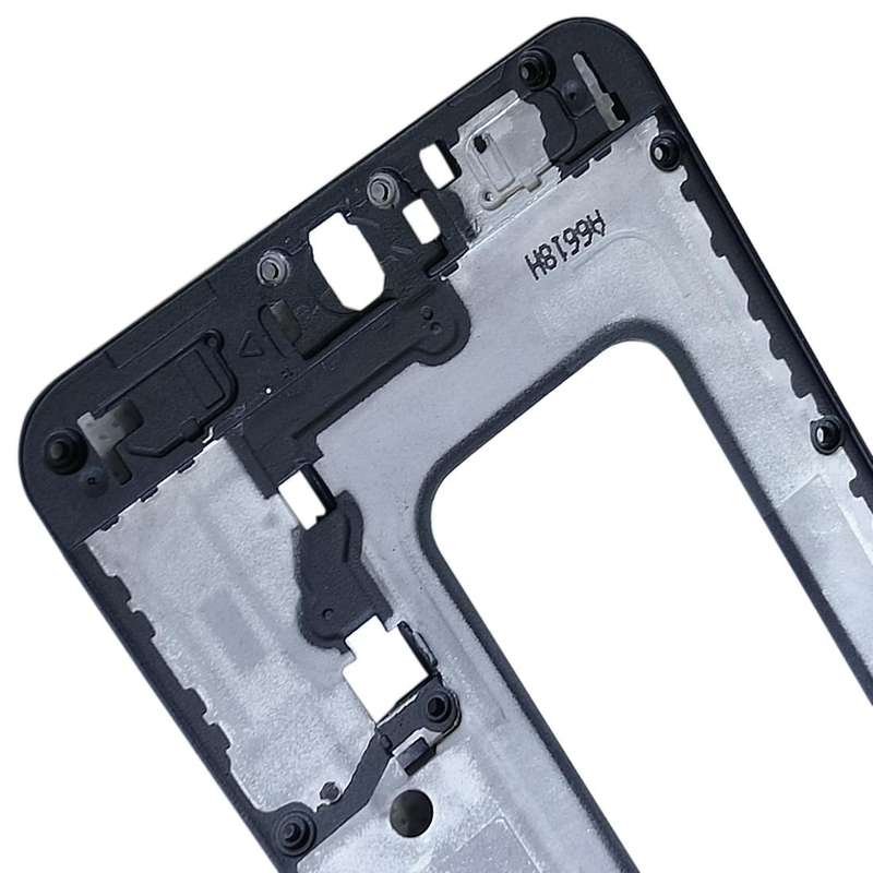 For Galaxy C5 Front Housing LCD Frame Bezel Plate (Black)