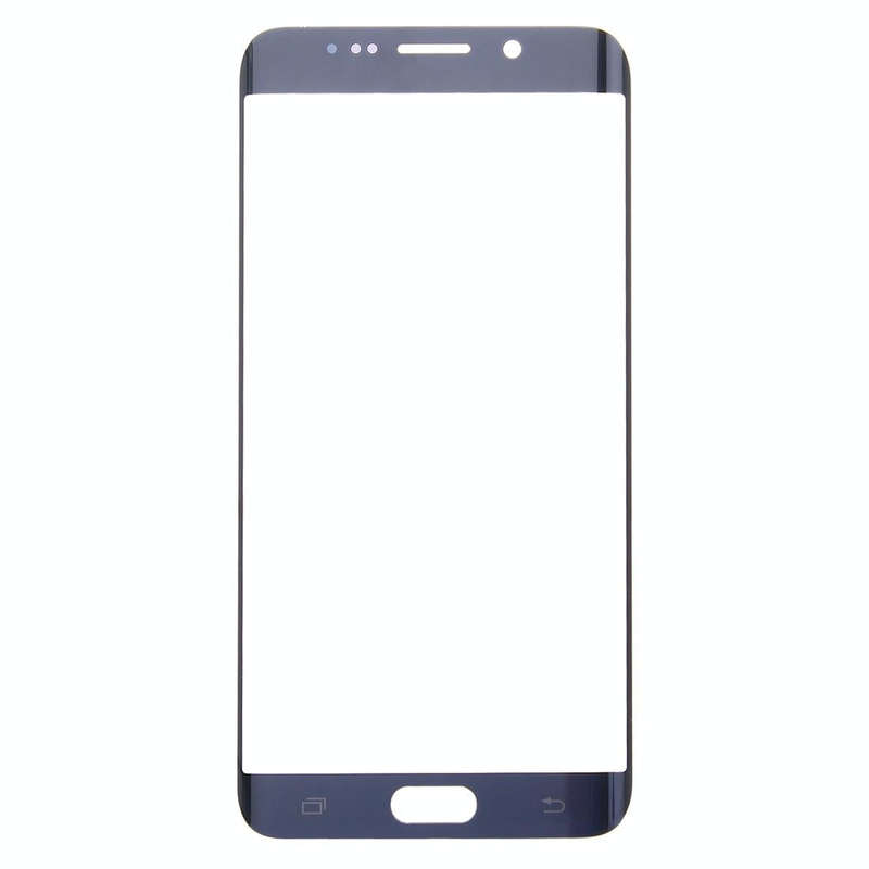 For Galaxy S6 Edge+ / G928  Front Screen Outer Glass Lens (Dark Blue)