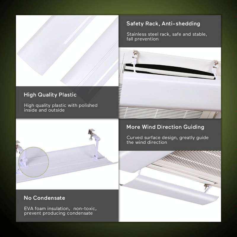 54cm Single Piece Central Air Conditioning Wind Deflector Shield Air-Conditioning Anti Direct Blo...