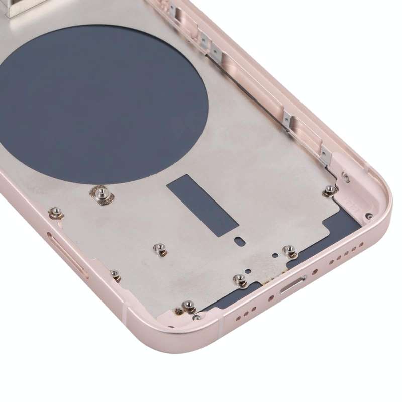 Back Housing Cover with SIM Card Tray & Side  Keys & Camera Lens for iPhone 13(Pink)