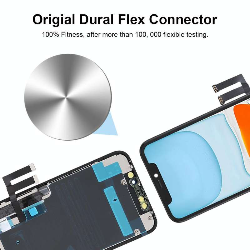 JK TFT LCD Screen for iPhone 11 with Digitizer Full Assembly(Black)