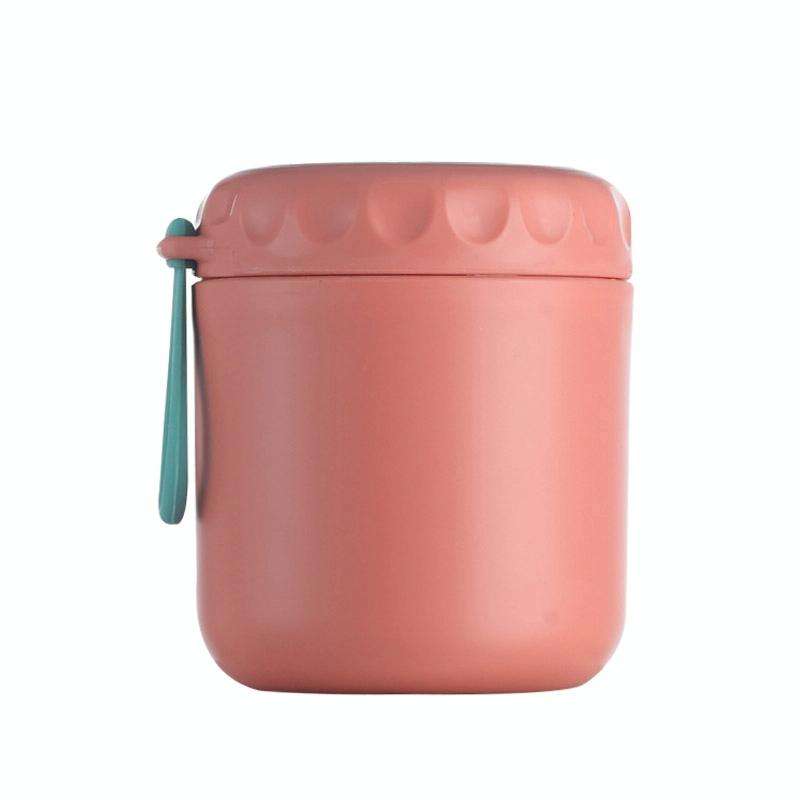 Stainless Steel Soup Cup Soup Pot Lunch Box Portable Thermos Cup(Red)