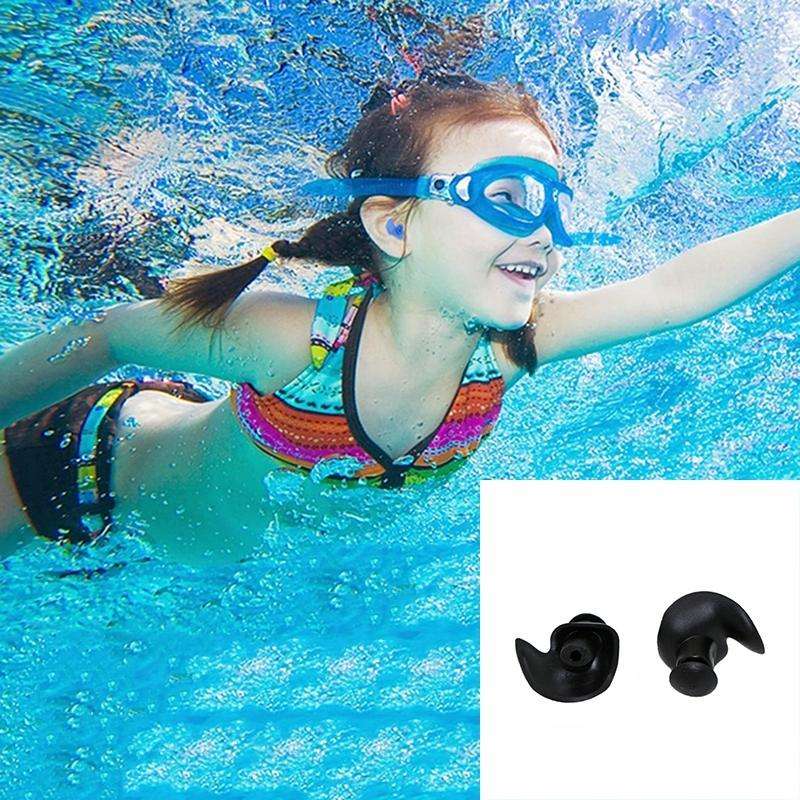 2 Pair Soft Ear Plugs Environmental Silicone Waterproof Dust-Proof Earplugs Diving Water Sports S...