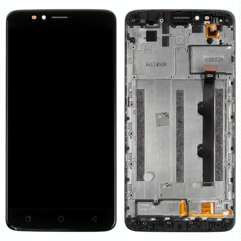 LCD Screen and Digitizer Full Assembly With Frame for T-Mobile Revvl Plus c3701a(Black)