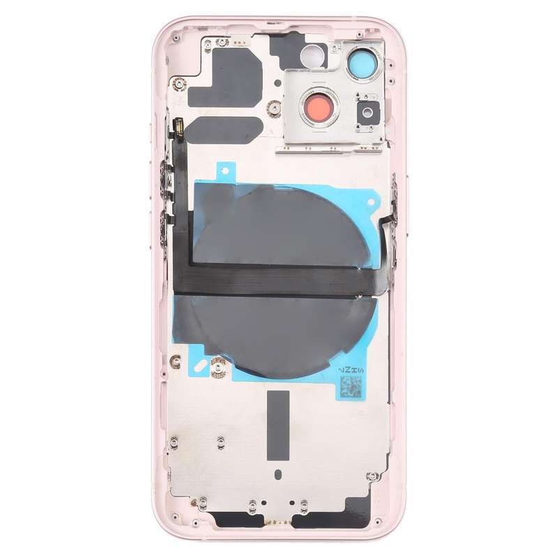 For iPhone 13 Battery Back Cover with Side Keys & Card Tray & Power + Volume Flex Cable & Wireles...