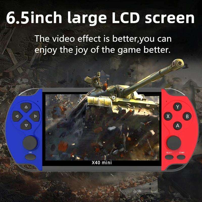 X40 mini 6.5 inch Retro Handheld Game Console with 16GB Memory, Spec: Stand-alone