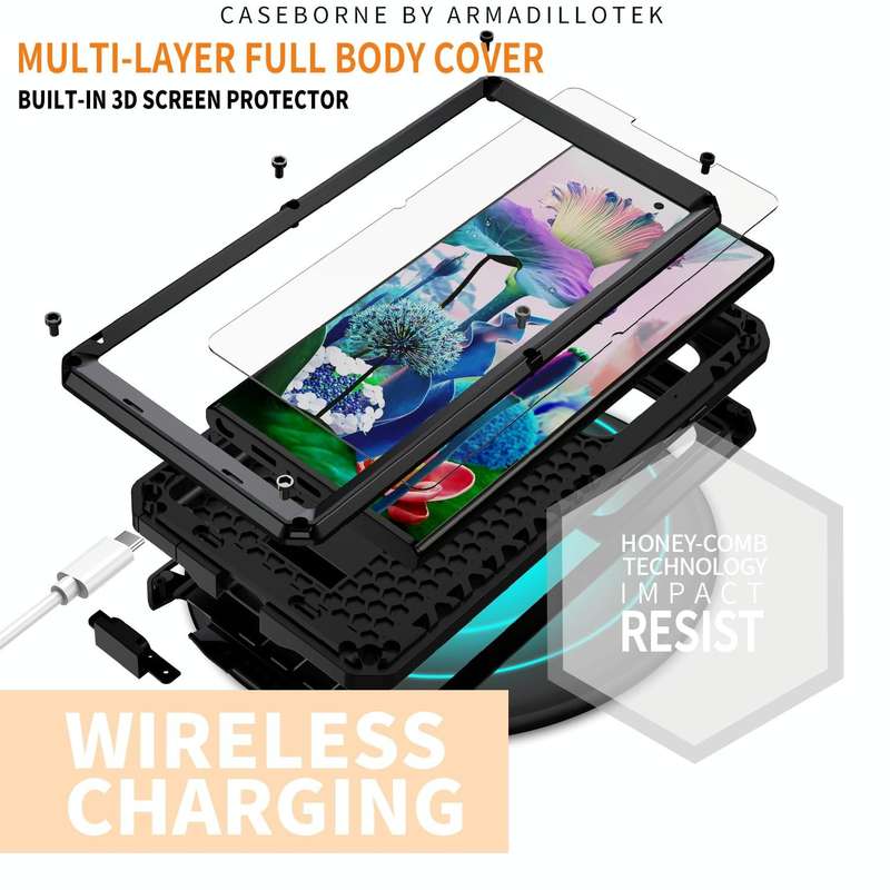 For Samsung Galaxy S23 Ultra 5G R-JUST Sliding Camera Design Life Waterproof Dustproof Shockproof...