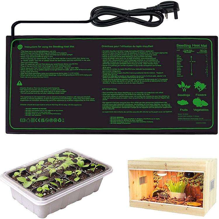 20 x 10in Waterproof Seedling Heating Pad Constant Temperature Heating Pad(UK Plug 240V)