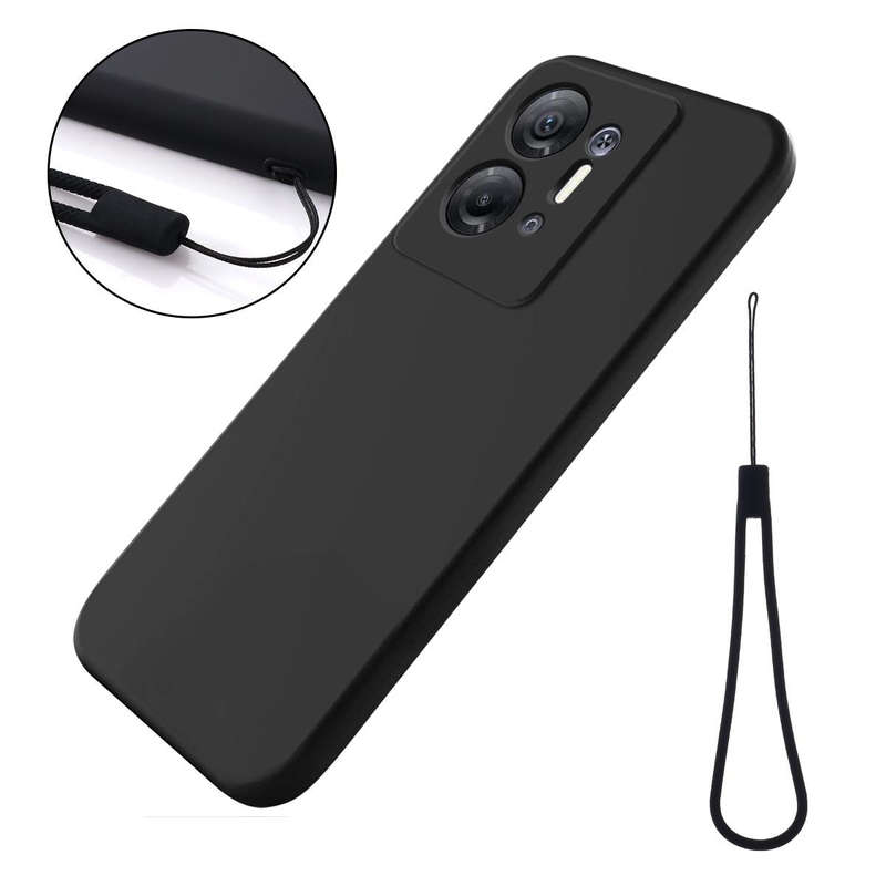 For Infinix Hot 30 5G Pure Color Liquid Silicone Shockproof Phone Case(Black)
