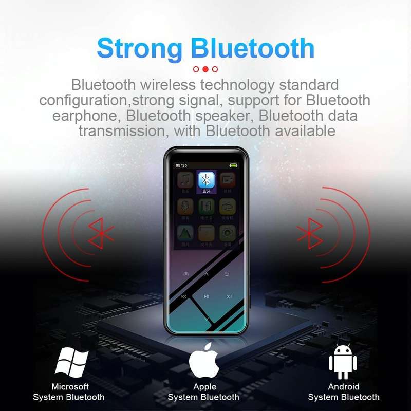 8GB M15 Multi-function Smart Voice Recorder MP3 Hifi Sound Music Player Walkman, Bluetooth Version