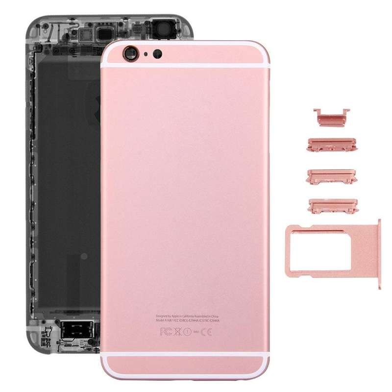 5 in 1 for iPhone 6s Plus (Back Cover + Card Tray + Volume Control Key + Power Button + Mute Swit...
