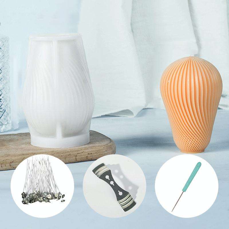Geometric Scented Candle Silicone Mold, Specification: LZ-390+Tool Set