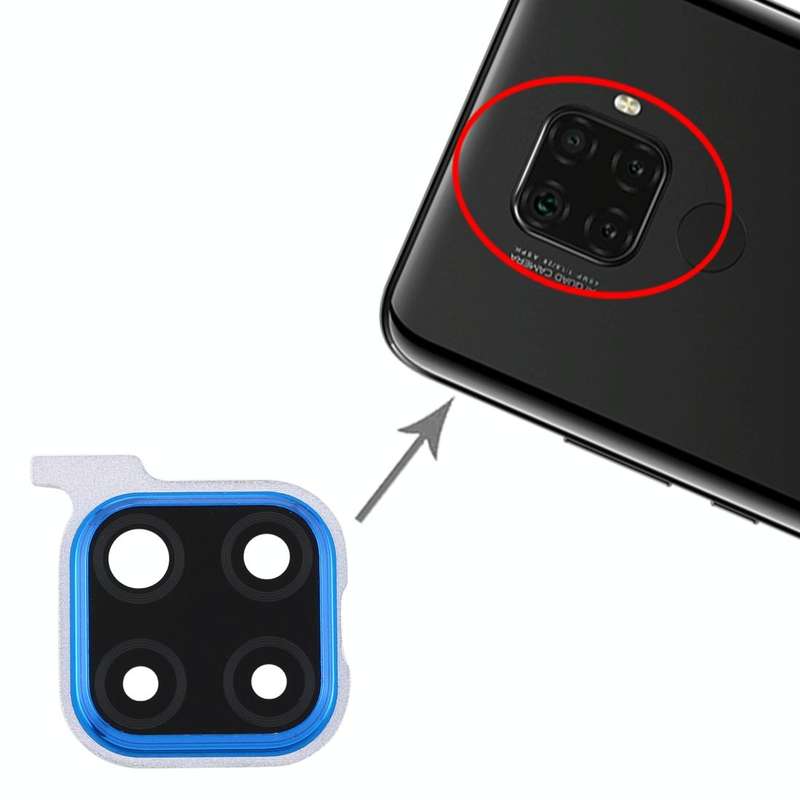 For Huawei Nova 5i Pro  10pcs Camera Lens Cover (Blue)