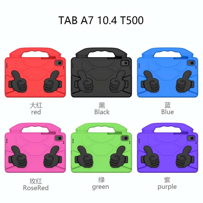 For Samsung Galaxy Tab A7 10.4(2020)T500/T505 EVA Material Children Flat Anti Falling Cover Prote...